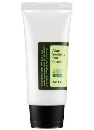 Сонцезахисний крем з алое cosrx aloe soothing sun cream spf50 pa+++ 50 мл