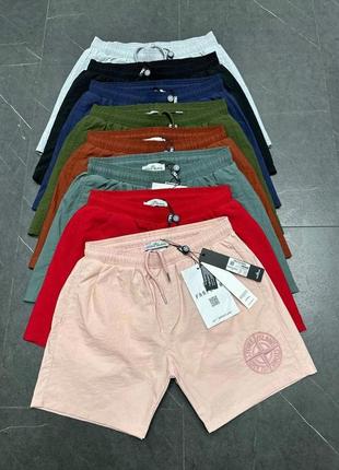 Шорты мужские с принтами в стиле stone island