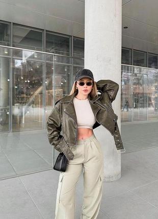 Косуха zara шкіряна