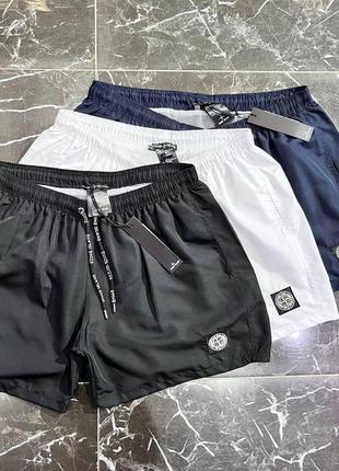 Шорты мужские с принтами в стиле stone island