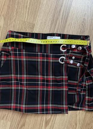 Юбка-шорты, в клетку 5