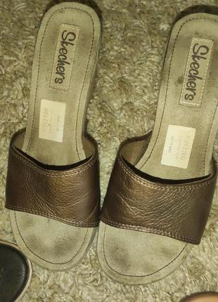 Босоніжки сабо шльопанці skechers, george, grendha, натуральна шкіра, замш5 фото