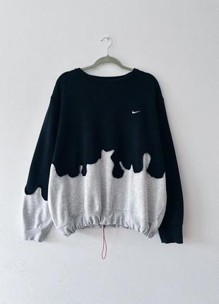 Upcycle nike unisex sweatshirt ♻️ / кастомний унісекс світшот nike