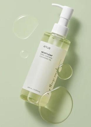 Гідрофільна олія для обличчя anua - heartleaf pore control cleansing oil