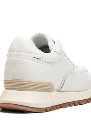 Кросівки жіночі шкіряні молочні 2583т-а