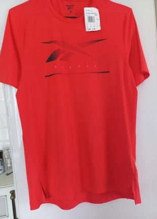 Reebok activchill tehnology футболка дышащая спинка лого для тренировок, занятий спортом s размер