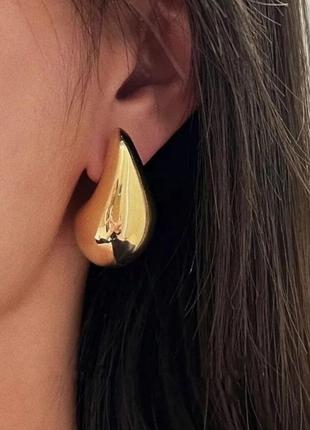 Серьги бижутерия минимализм капли