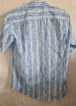 Легкая тонкая хлопковая летняя рубашка