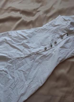 Шикарное белое джинсовое платье