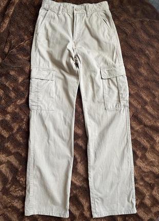 Прямые брюки карго оверсайз