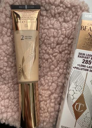 Тональна основа charlotte tilbury beautiful skin foundation, вiдтiнок 2n. тональний крем