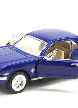 Машинка kinsmart "ford mustang 1964" (синяя)