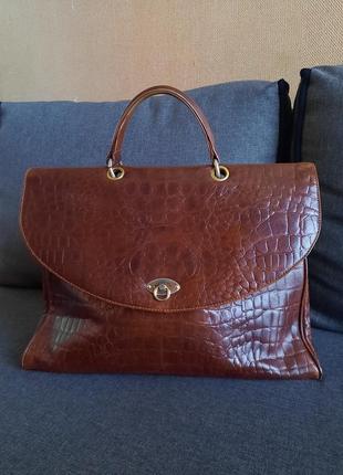 Шкіряна, вінтажна сумка desa