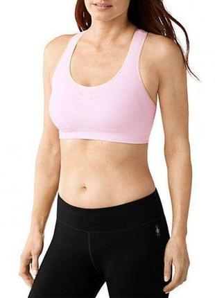 Бра smart wool wm's phd seamless racerback bra so160 pink horizon heather s (1033-sw so160.665-s)