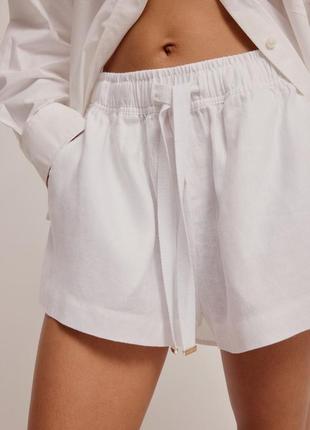 Шорты льняные лен zara