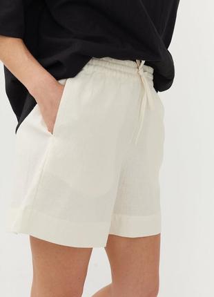 Шорти лляні льон zara h&m
