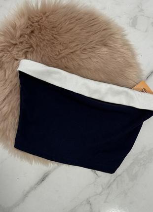 Стильная топ в рубчик forever 21, синий топ, топ, топик