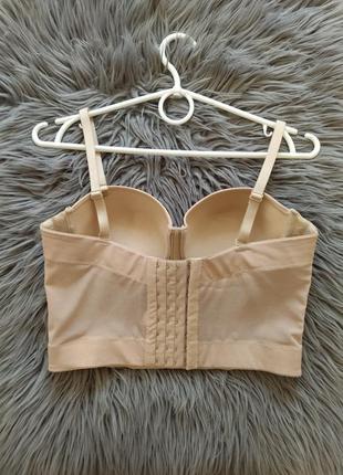 Корсет бюстьє нюдовий