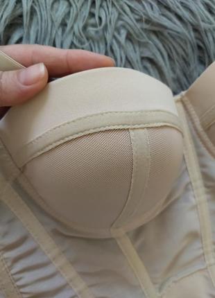 Корсет бюстьє нюдовий