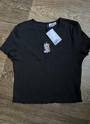 Топ h&m футболка h&m кроп-топ