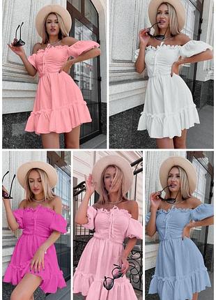 Нежное романтичное платье из натуральной ткани