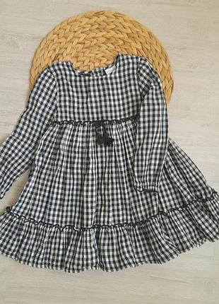 Легкое платье в клетку