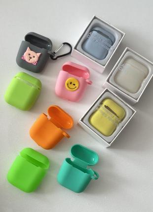 Новые чехлы для airpods 1/2 наушников apple