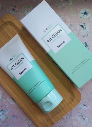 Пенка для умывания heimish - all clean green foam 150гр
