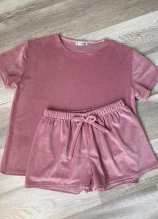 Велюровая пижама / пижама для подарок / пижамы / домашняя одежда / красивая теплая пижама5 фото