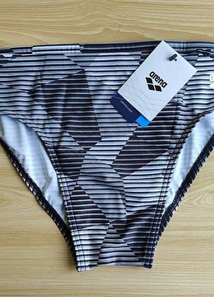 Мужские плавки брифы arena striped geo brief black-multi