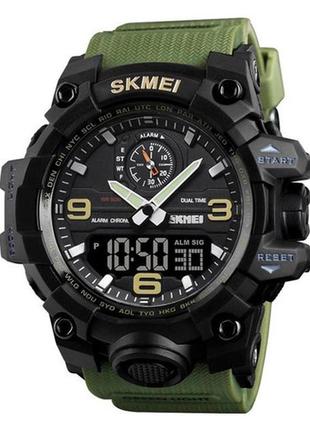 Годинники наручні 1586ag skmei, army green