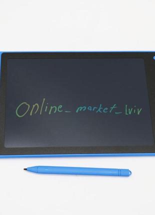 Графический lcd планшет для рисования + стилус, 8,5", dex, синий / детская доска для записей