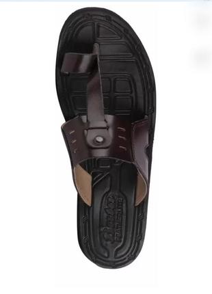 Шльопанці шкіряні bata