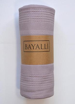 Туреччина 🇹🇷, вафельне простирадло-покривало bayalli 200×230 см. lilac