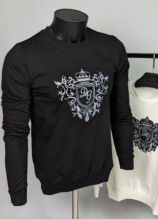 Свитшот мужской с принтами в стиле dolce gabbana