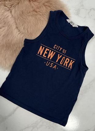 Стильная майка h&m, синяя майка, футболка, майка