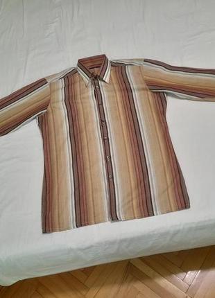 Сорочка стильна в полоску rael brook england - l