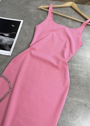 Платье летнее розовое zara