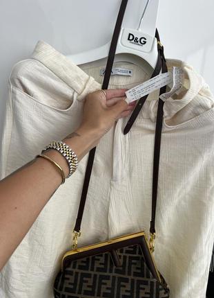 Крутые свободные молочные брюки с льном стиль celine miu miu3 фото