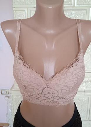 Бюстгалтер пудровый 75/а