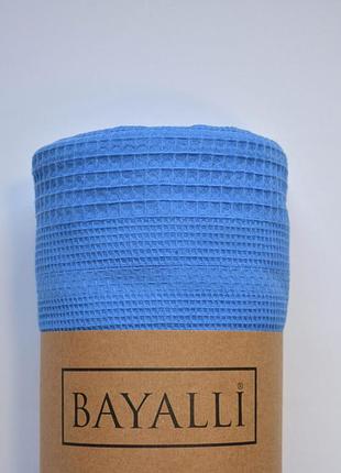 Туреччина 🇹🇷, вафельне простирадло-покривало bayalli 200×230 см. mavi