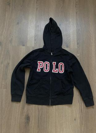 Polo  ralph lauren толстовка хлопчика дівчинку не утеплена з замком чорна на хлопчика , дівчинку