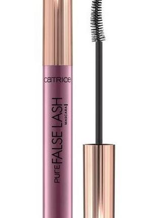 Тушь для ресниц catrice pure false lashes mascara 010 black, 10 мл