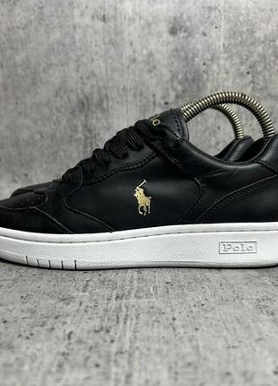 Шкіряні кросівки кеди polo ralph lauren