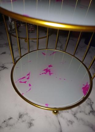 Розкішна етажерка, полиця, стильна підставка для косметики, парфумів, органайзер...