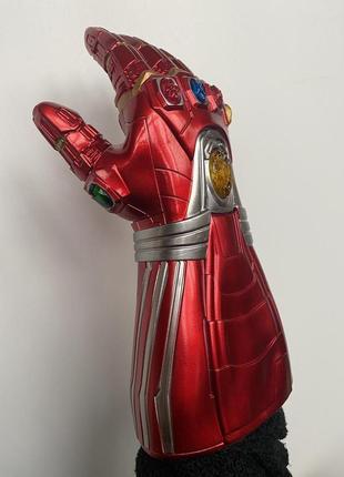 Рукавичка залізної людини, що світиться! месники: фінал. рукавичка iron man 30см 3