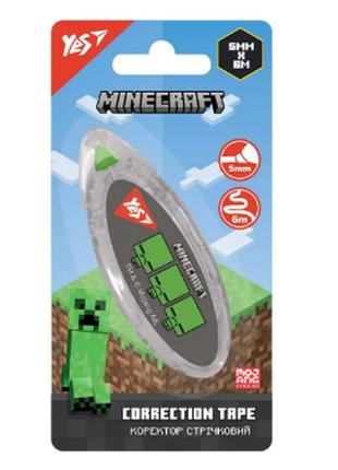Коректор-стрічка "yes" 340109 5мм х 6м minecraft, шт