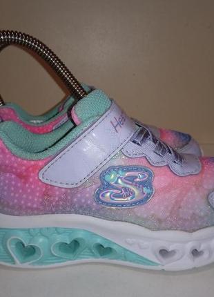 Брендові супер легкі кросівки з вогниками skechers.