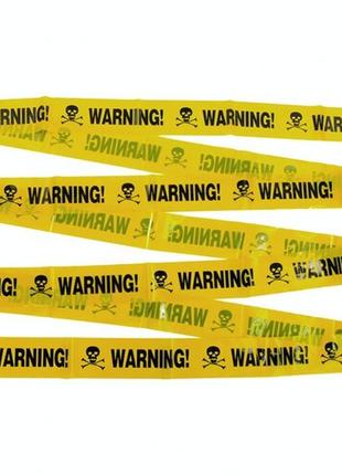 Стрічка огорожна warning