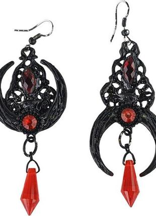 Ажурные серьги с камнями